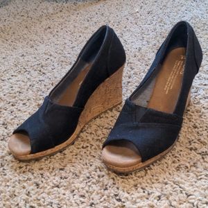 TOMS cork high heels